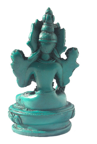 Tara Statue small Turquoise looking 4" tall RB-165T